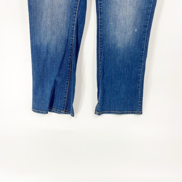 ✅ MICHAEL MICHAEL KORS WIDE LEG CROPPED JEANS SIZE 10 PETITE - Picture 2 of 8